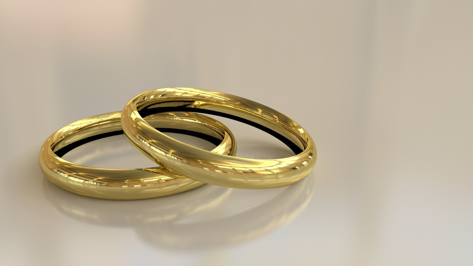 A pair of wedding rings